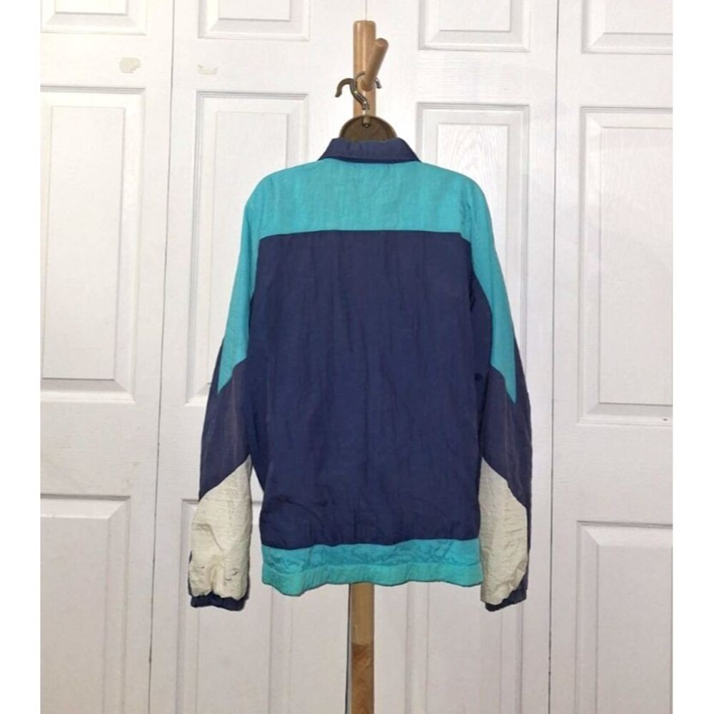 80's Wimbledon Championships Tennis Jacket Med Windbreaker Logo Sport Colorblock - Picture 3 of 5